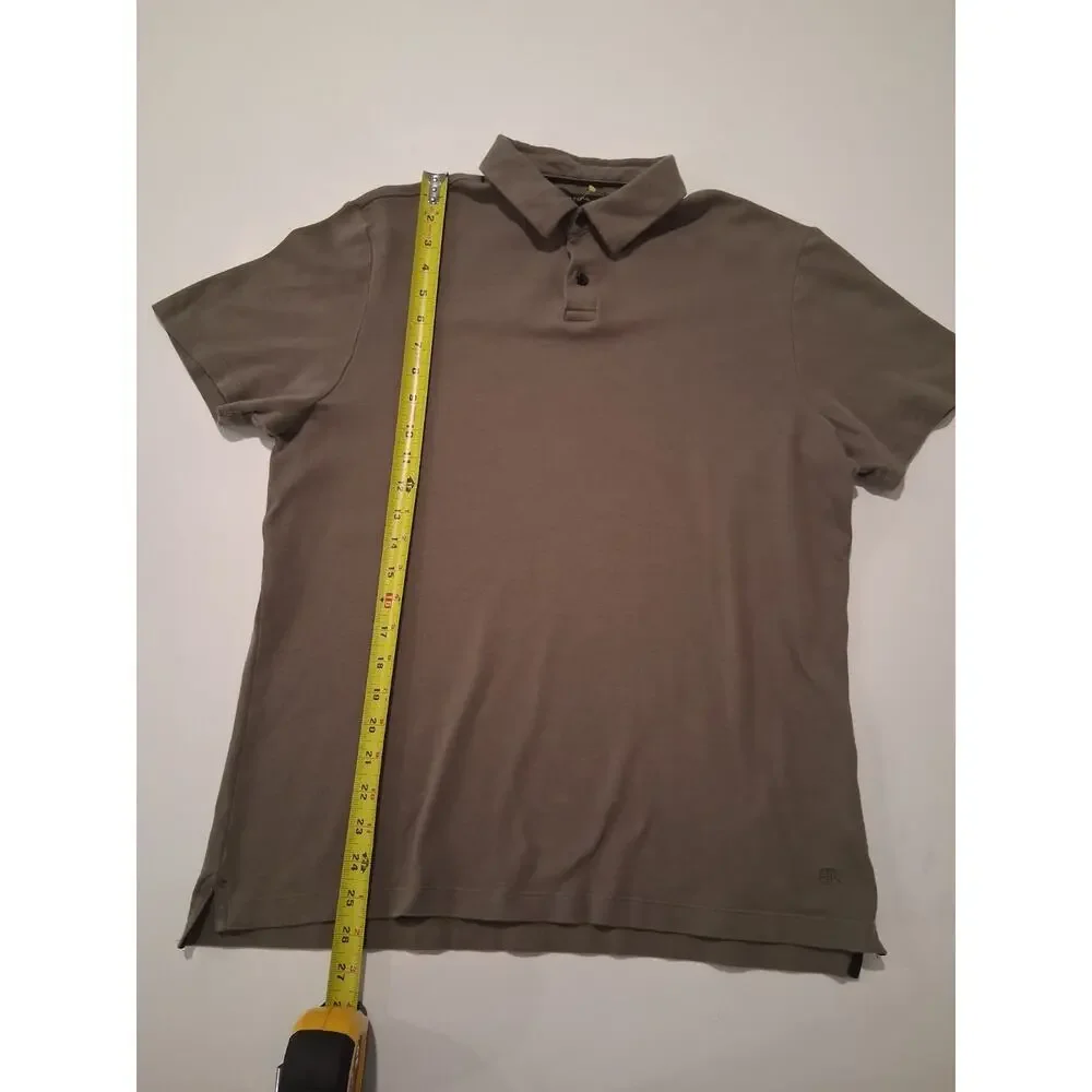 Banana Republic Men's Size M Polo Shirt Faded Olive Green Casual Short Sleeve